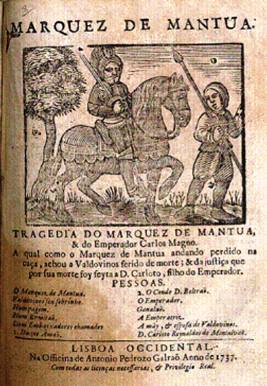 Tragédia do Marquez de Mantua de Baltazar Dias (1665)