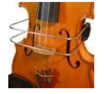 10. Suporte para o arco encaixado na borda do violino
