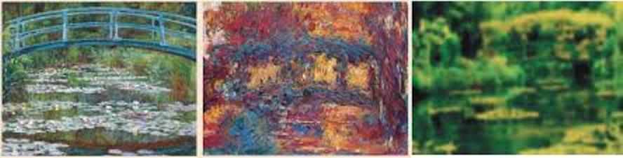 versões de A Ponte Japonesa - Monet