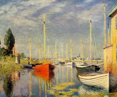 Bateaux de plaisance à Argenteuil. 1875