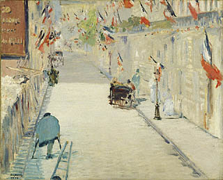 A Rua Mosnier com bandeiras - Édouard Manet, 1878