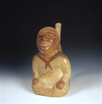 Cermica Moche (Peru) representando um cego, 300 AD